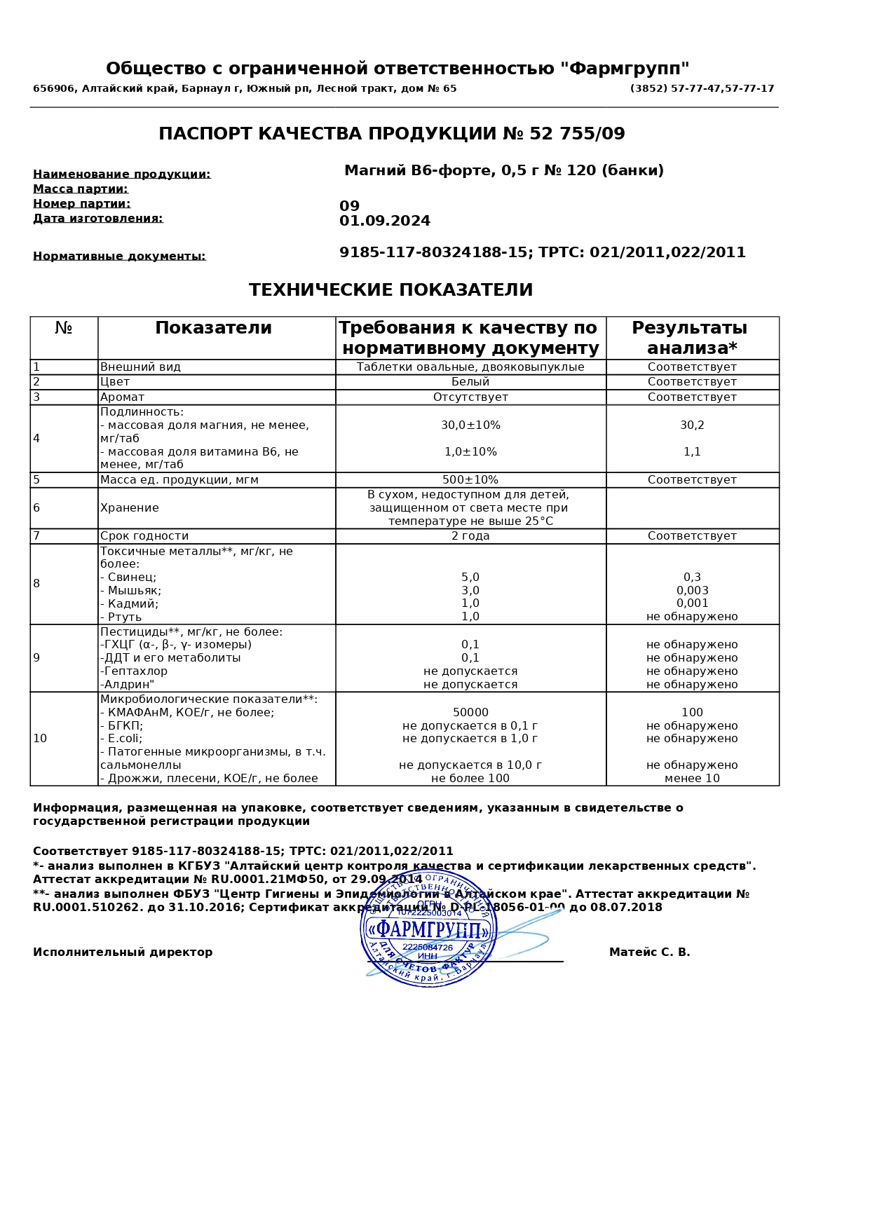 Паспорт №092024